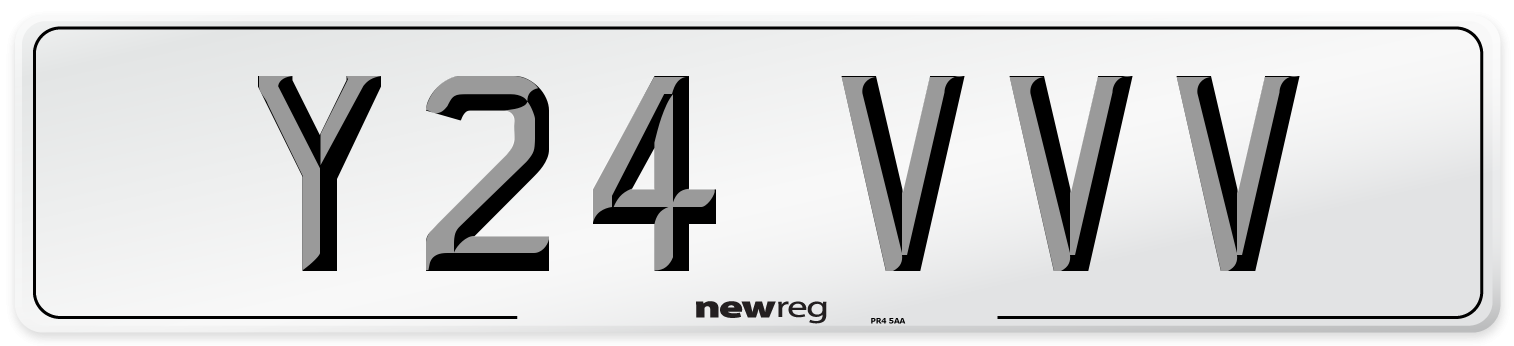 Y24 VVV Number Plate from New Reg
